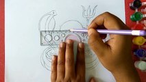 Maha Shivratri Shivling Drawing for kids, How to draw Shivling Step by step, Maha Shivratri Poster