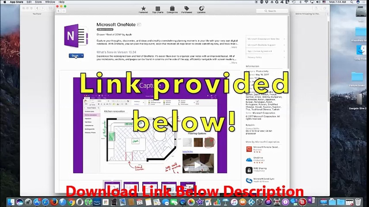 Microsoft OneNote 2016 15.39.0 VL + Crack [Mac OS X]