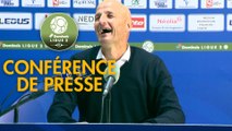 Conférence de presse FC Sochaux-Montbéliard - Chamois Niortais (2-1) : Peter ZEIDLER (FCSM) - Denis RENAUD (CNFC) - 2017/2018