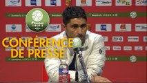 Conférence de presse Quevilly Rouen Métropole - Havre AC (0-2) : Emmanuel DA COSTA (QRM) - Oswald TANCHOT (HAC) - 2017/2018
