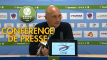 Conférence de presse Clermont Foot - AC Ajaccio (1-1) : Pascal GASTIEN (CF63) - Olivier PANTALONI (ACA) - 2017/2018