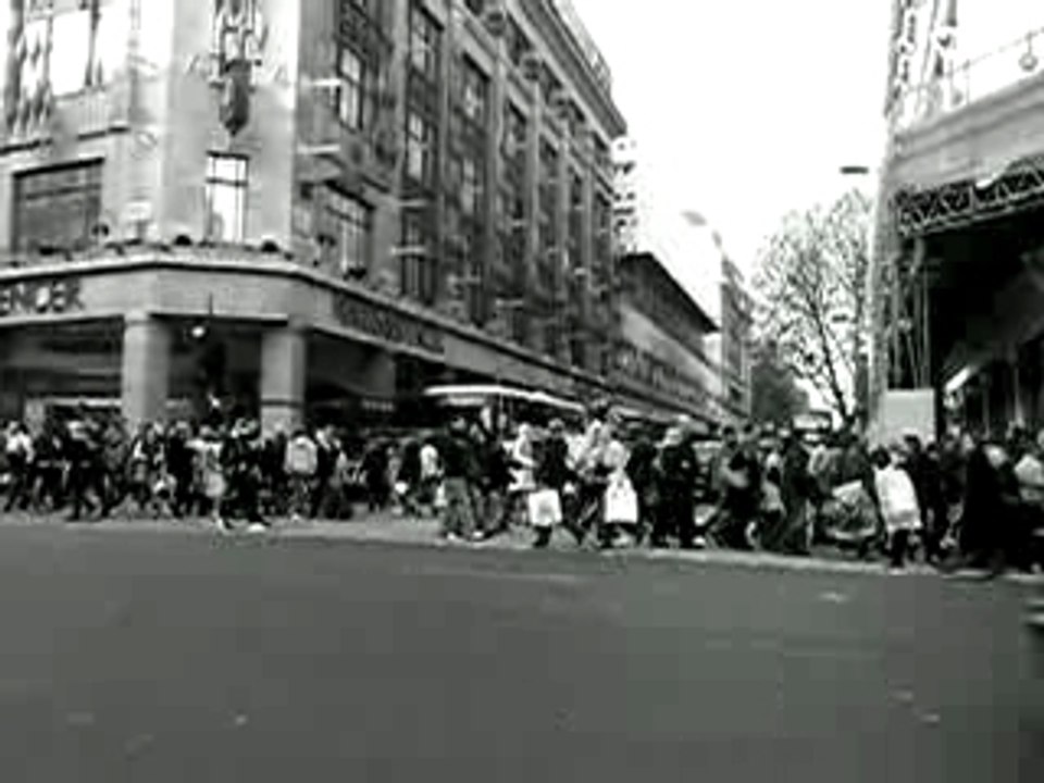 Foule sur Oxford street!