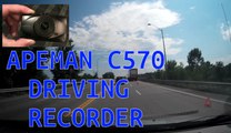 APEMAN C570 Dash Cam Full HD 1080P Car Video Recorder with 3-inch LCD Screen