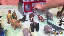 Toddler playing the CLAW with Animals for kids - Lion, Tiger, Elephant, Takara Tomy Animal toys