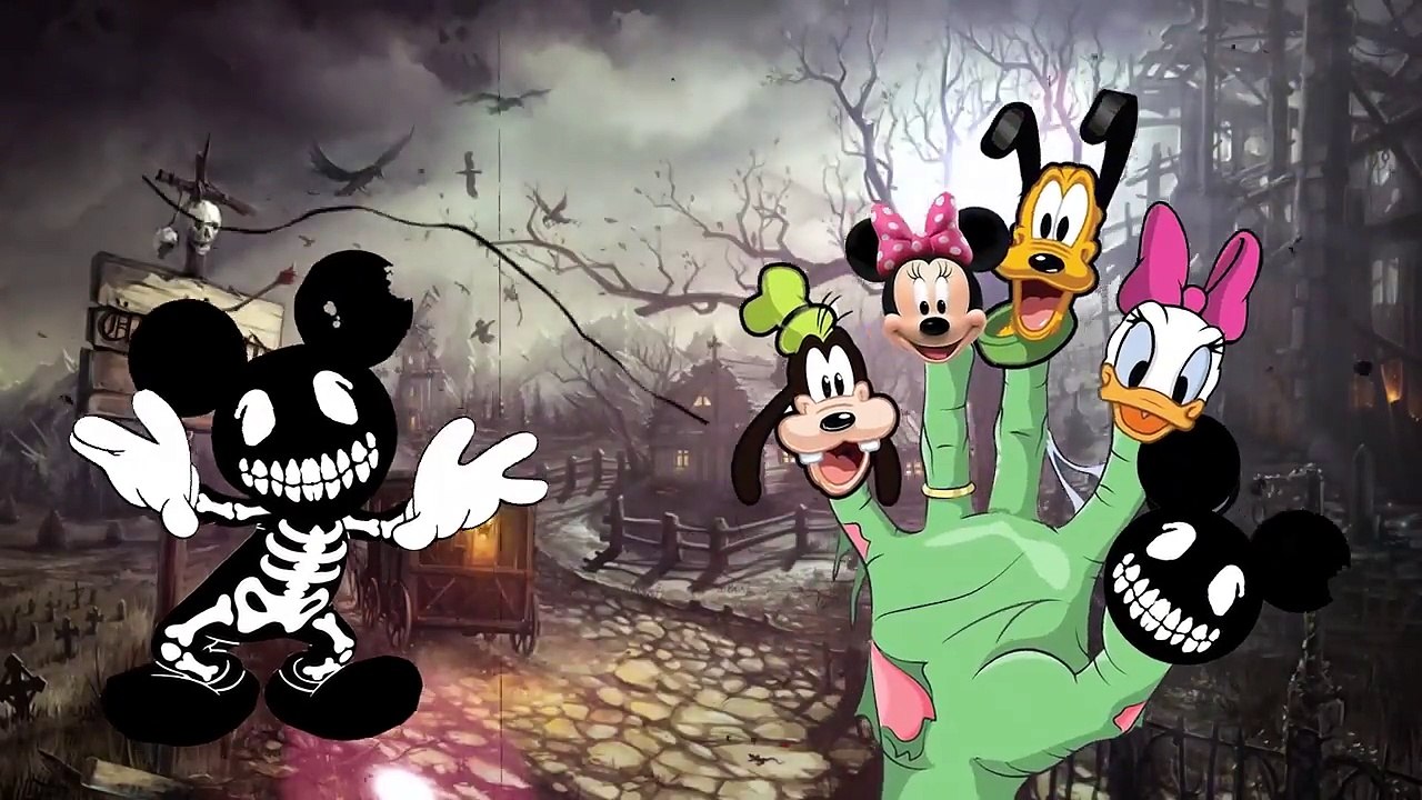 Scary Mickey Mouse Clubhouse Spooky Scary Skeleton Finger Family Song Compilation!