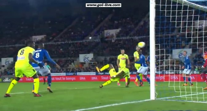 Gilles Sunu Bicycle-Kick Goal HD - Strasbourg 1-2 Angers 28.10.2017