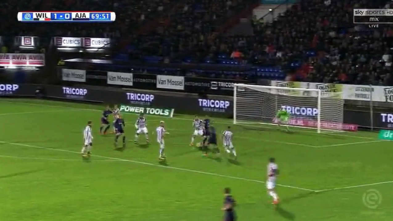 Lasse Schone Goal HD - Willem II	1-1	Ajax 28.10.2017