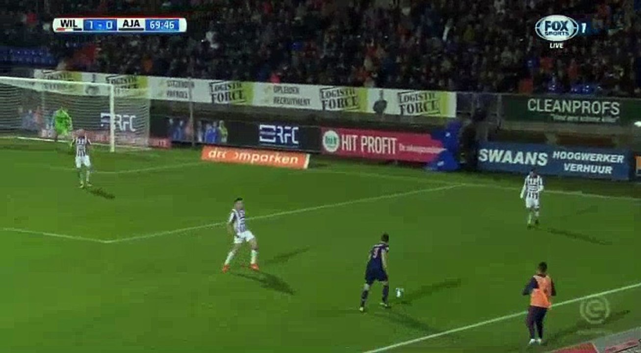 Lasse Schone  Goal HD - Willem II	1-1	Ajax 28.10.2017