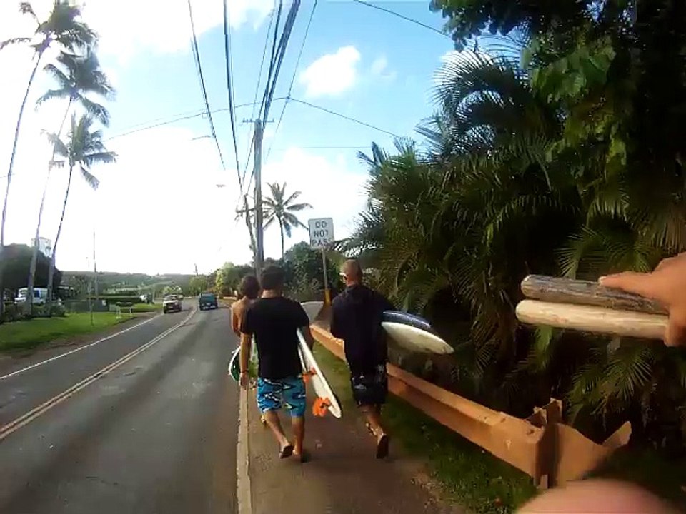 Ces surfeurs creusent une vague dans le sable sur une plage d'Hawaï !