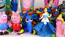 Candy Surprise Toys Peppa Pig Superhero Disney Princess Learn Colors Play Doh Fun Creative for Kids