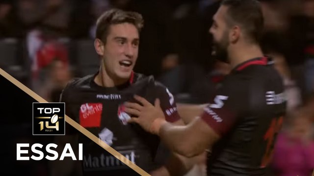 TOP 14 - Essai Baptiste COUILLOUD 1 (LOU) - Lyon - Oyonnax - J8 - Saison 2017/2018