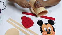 DIY Morral Dulcero Mickey Mouse en Foami, Goma Eva, Microporoso, Easy Crafts