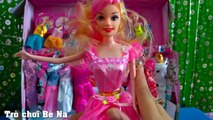 BÉ NA BÓC ĐỒ CHƠI TRẺ EM BÚP BÊ công chúa mẹ con - Kids toys dolls review