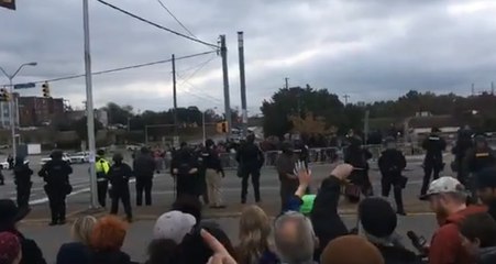 Counter-Protesters Outnumber White Nationalists in Shelbyville