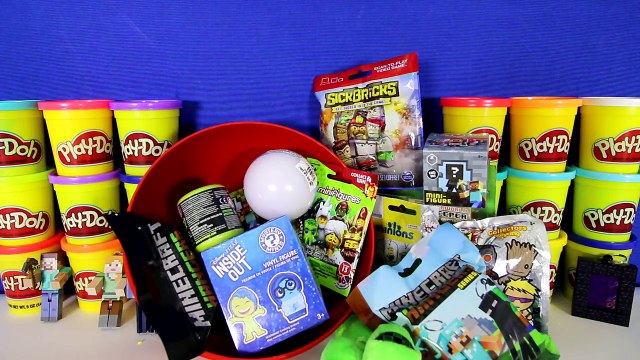 GIANT CREEPER Surprise Egg Play Doh - Minecraft Toys Mini-Figure TMNT Lego