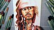 Drawing Captain Jack Sparrow - DRAW THIS AGAIN CHALLENGE - Copic Illustration