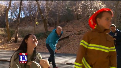 Boy Battling Cancer Lives Out His Dream of Being Firefighter