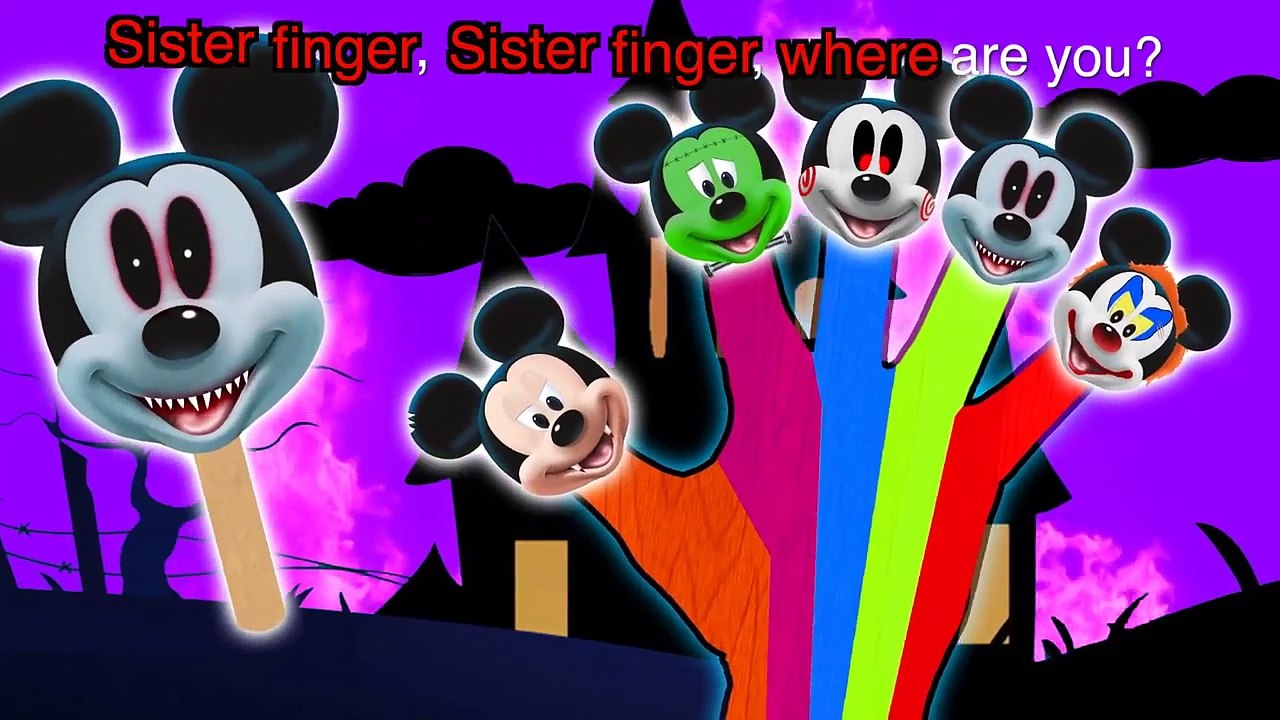 Scary Mickey Mouse Lollipop Finger Family. Kids songs compilation from Abe Kids TV