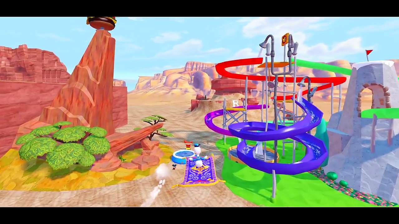 Disneys Mickey Mouse & Donald Duck in Radiator Springs ! with Gray HULK and Nursery Rhymes