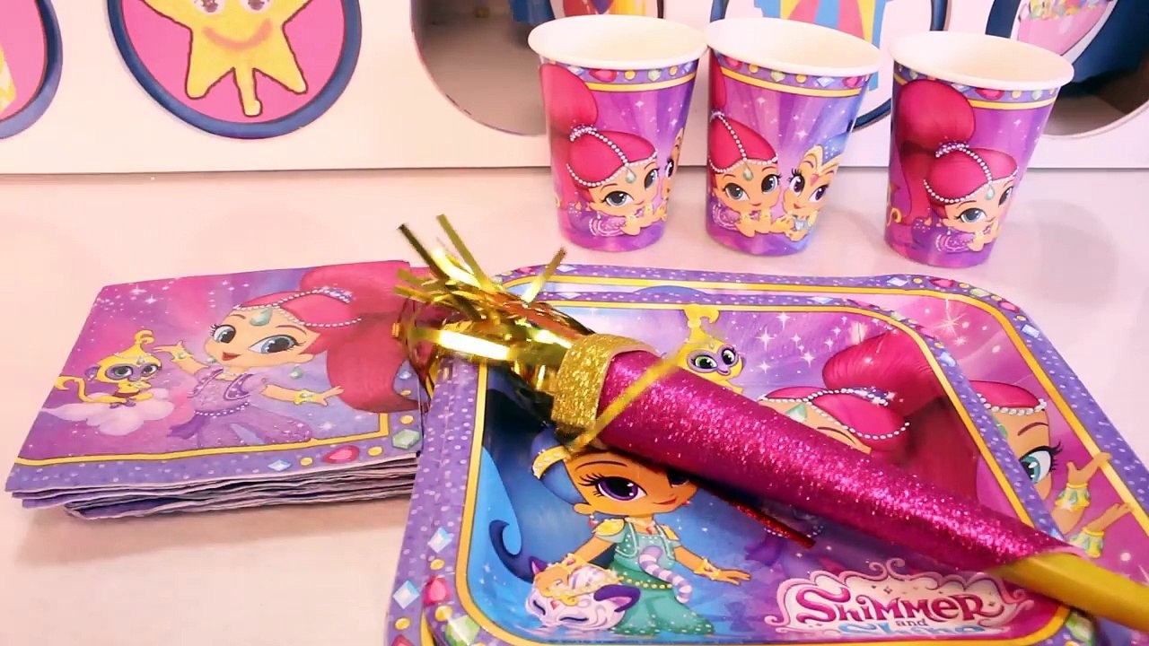 Shimmer and Shine Games HAPPY BIRTHDAY PARTY Spin the Wheel Genie Surprise Toys Blind Boxes