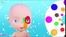 Learn Colors with Balls Fun Baby Boss Care Face Painting - Body Paint Colours for Kids