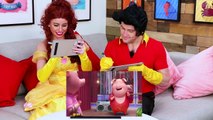 Beauty and The Beast Trailer Challenge with Belle vs Gaston Movie Trailer Challenge. Totally TV