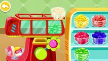 Fun Baby Panda Games - Baby Fun Make Sell Ice Cream, Juice & Smoothies At Beach - Babybus Kids Games