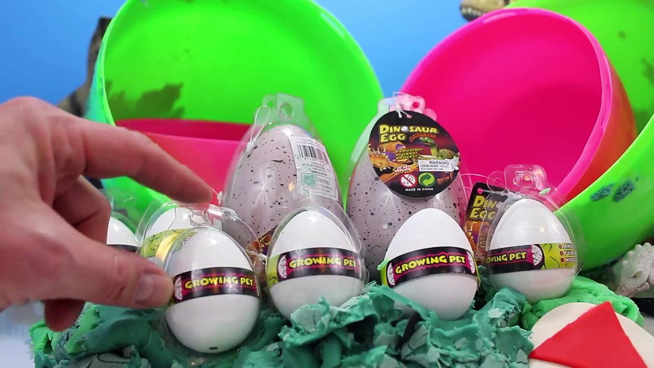 Dinosaur Eggs Surprise Play Doh | Dinosaurs Surprise Play Doh Eggs | Hatching Dinosaur Eggs