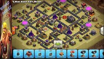 Clash of Clans-Town hall 9 (th 9) war base - anti 2 star war base - REPLAYS with MAX ATTACK