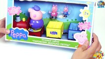 Peppa Pig on Grandpa Pigs Train from Cartoon Charers Toys VIDEO FOR CHILDREN