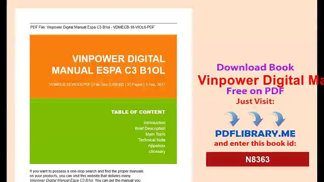 Vinpower Digital Manual Espa