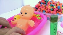 kid fun play water games in bath tub-not swimming pool