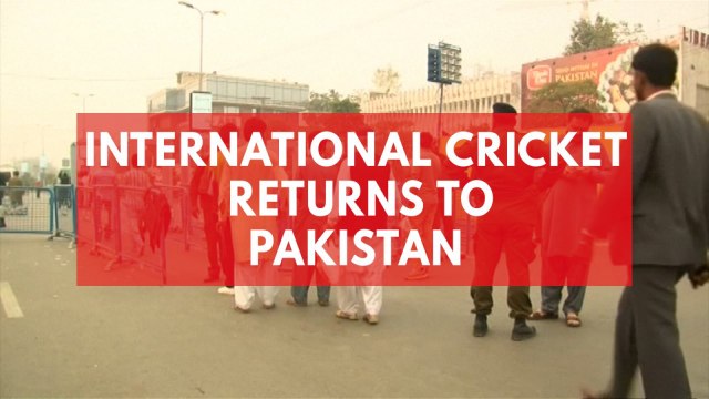 Sri Lanka returns to Pakistan for historic cricket match