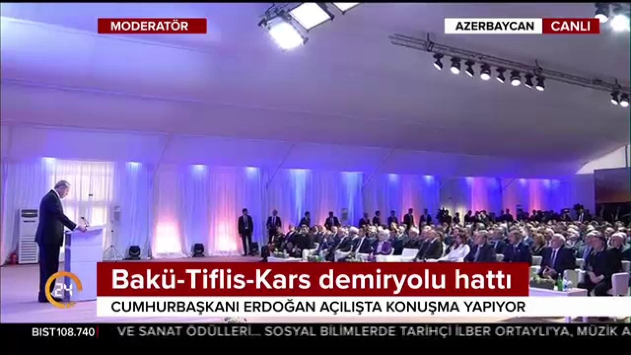 Bakü-Tiflis-Kars Demiryolu Hattı açılıyor