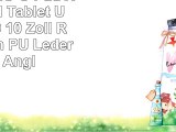 Emartbuy LG G Pad X II 101 Zoll Tablet Universal  9  10 Zoll  Rot Premium PU Leder