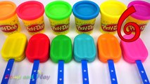 Learn Colors with Play Doh Popsicle Ice Cream Pororo Peppa Pig Superhero Galaxy Slime Surprise Toys