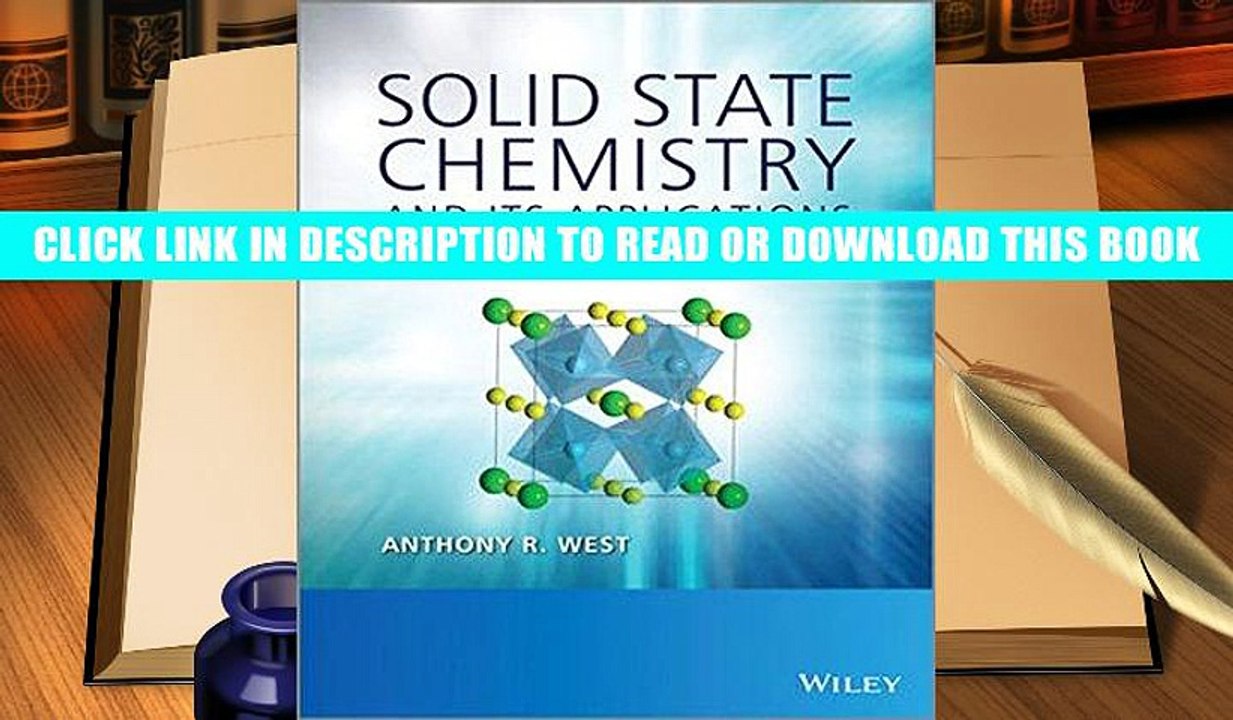 PDF Full Solid State Chemistry and its Applications Read Book