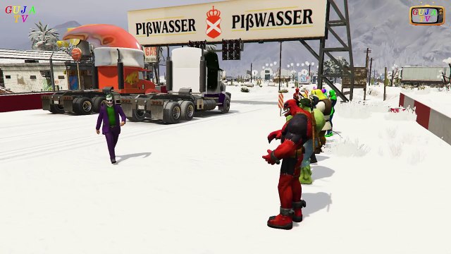 Spiderman Disney Pixar CARS 2 MACK Truck Lightning McQueen Joker MACK Truck (Nursery Rhymes Songs)