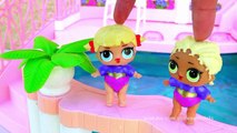 Toys Like Surprise Eggs for Kids - LOL Surprise Dolls Go to Swimming Pool and Meet a Series 2 Girl