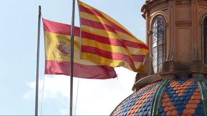 下载视频: Uncertainty in Catalan protests and anger in Spain