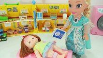 뽀로로 엘사 똘똘이 병원 목욕놀이 장난감 겨울왕국 병원놀이 Baby Doll bath Hospital play pororo toys