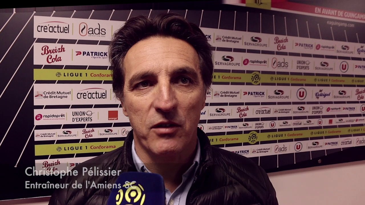 Réactions d'après-match de Christophe Pélissier - En Avant Guingamp vs Amiens SC