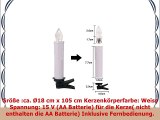 YAOBLUESEA 30stk Weinachten LED Kerzen Lichterkette Kabellos Weihnachtskerzen