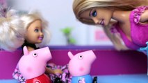 Peppa Portugues: George Pig cai da cama da Barbie - Videos Peppa Pig Brasil Completo 2016