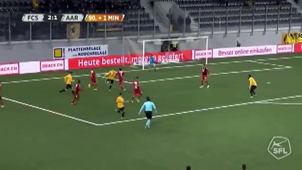 Schaffhausen 3:1 Aarau (Swiss Challenge League	28 October 2017)