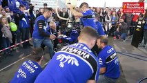 VIDEO. Poitiers : l'équipe d'endurance moto GMT94 en démonstration au salon de la Soupape