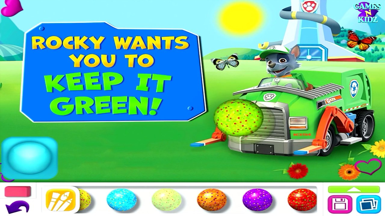 Paw Patrol Draw & Play: Coloring With Rocky - Nick Jr App For Kids