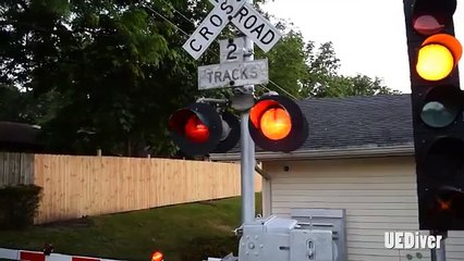 (Over 400,000 Views!!) Backyard Railroad Crossing Signal and Gate Test with Traffic Light Preemption