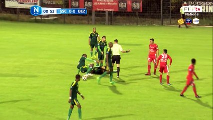 Carton Jaune pour AS béziers