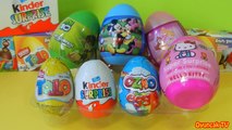 7 Sürpriz Yumurta Açımı! Mickey Mouse, Disney Prenses, Hello Kitty, Kinder Sürpriz Yumurtalar